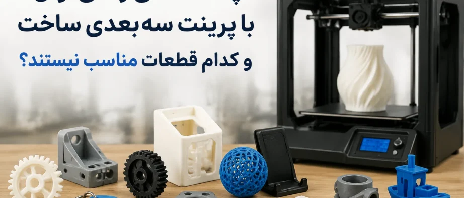چه قطعاتی را می‌توان با پرینت سه‌بعدی ساخت و کدام قطعات مناسب نیستند؟